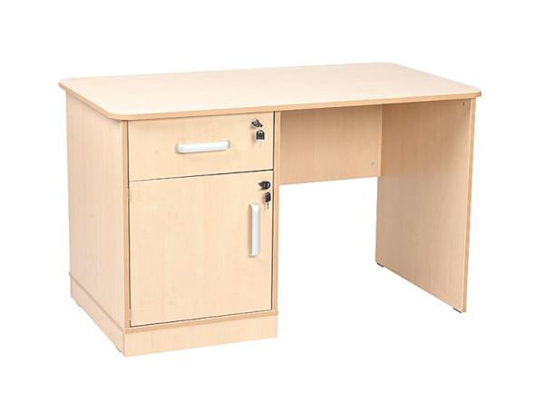 Flexi Schreibtisch, Schrankteil links, Fronten Birke