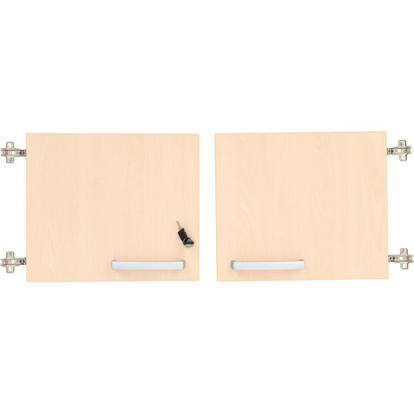 Grande - Türen für Aufsatzschrank S, 90°, abschliessbar, Ahorn