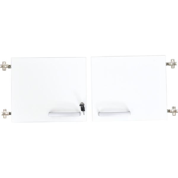 Grande - Türen für Aufsatzschrank S, 90°, abschliessbar, weiss