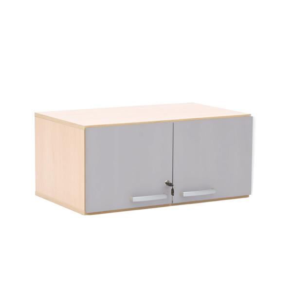 Grande - Türen für Aufsatzschrank S, 90°, abschliessbar, grau