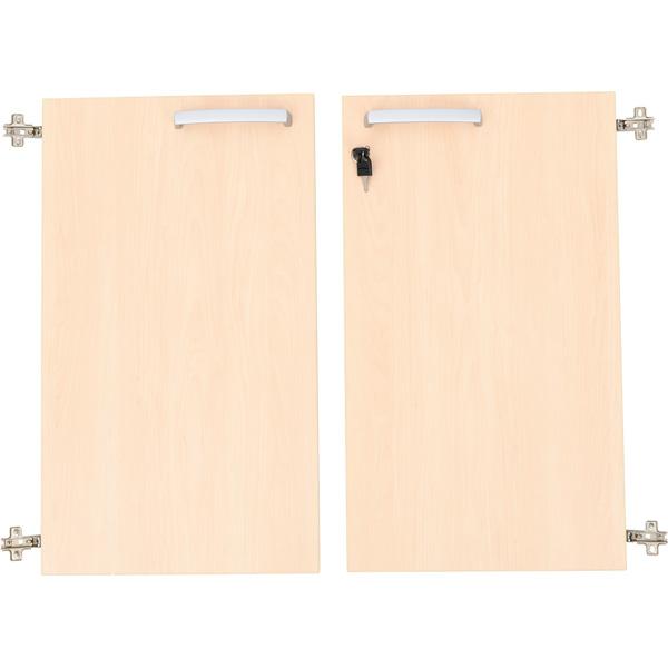 Grande - Türen für Schrank M, 90°, abschliessbar, Ahorn