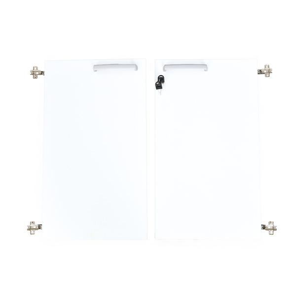 Grande - Türen für Schrank M, 90°, abschliessbar, weiss