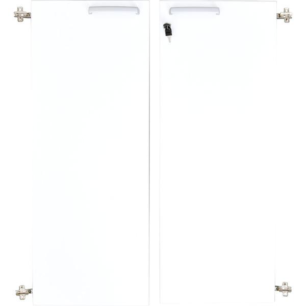 Grande - Türen für Schrank L, 90°, abschliessbar, weiss