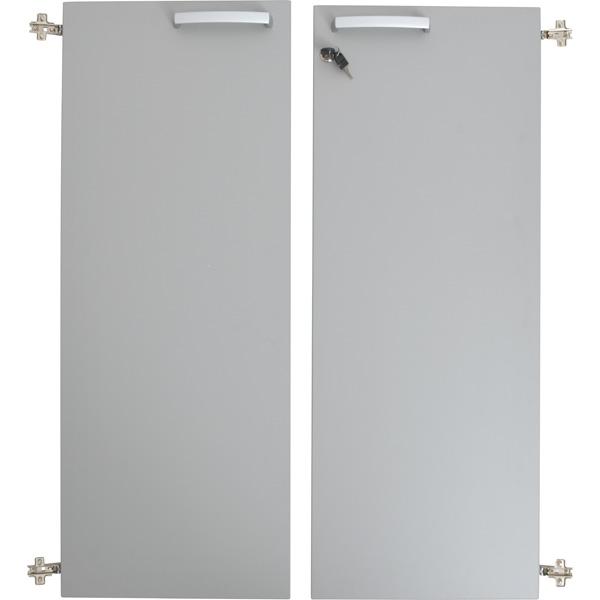 Grande - Türen für Schrank L, 90°, abschliessbar, grau