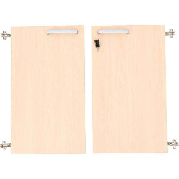 Grande - Türen für Schrank M, 180°, abschliessbar, Ahorn