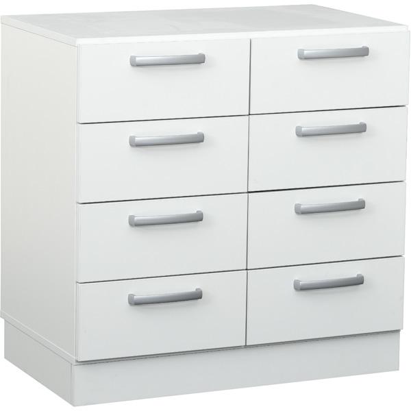 Grande Schrank M, T 48, B 82, mit 8 Schubladen - weiss