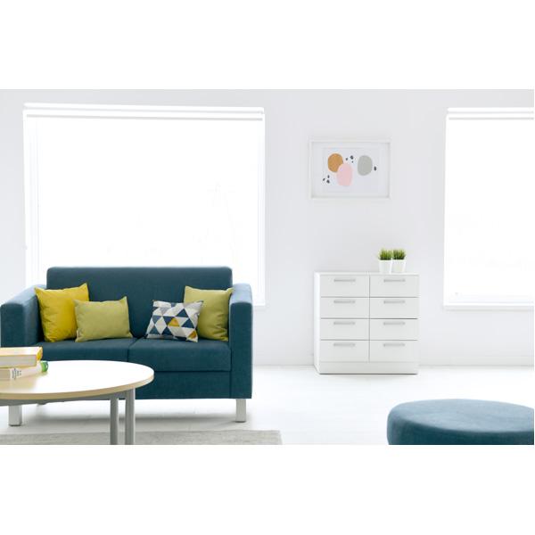 Grande Schrank M, T 48, B 82, mit 8 Schubladen - weiss