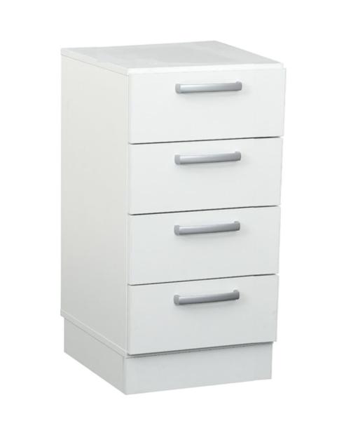 Grande Schrank M, T 48, B 42, mit 4 Schubladen - weiss