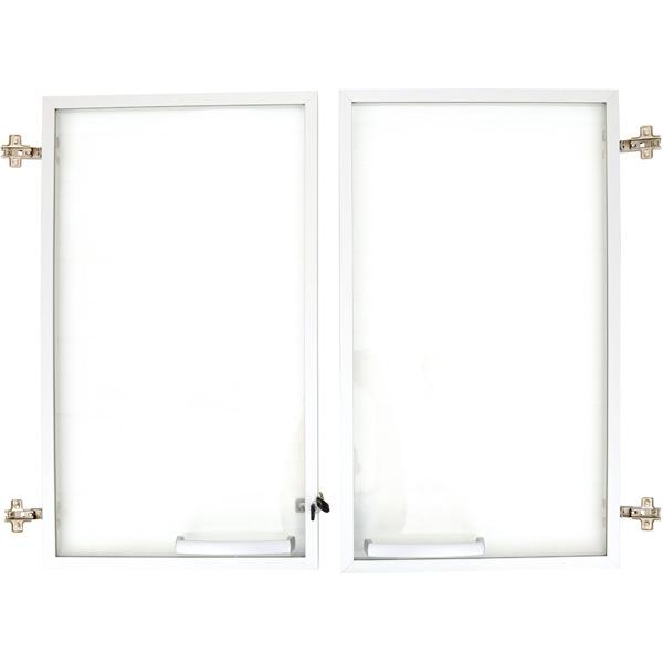 Grande - Glastüren für Schrank M, 90°, abschliessbar