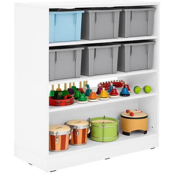 Grande - Regal Raumteiler, H 117 cm, weiss