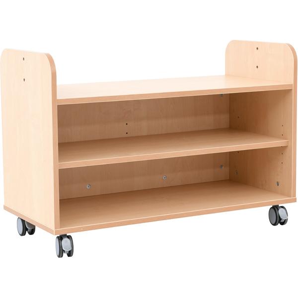 Flexi Mobiles Regal S, Acrylspiegel als Rückwand