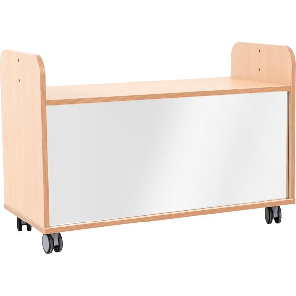 Flexi Mobiles Regal S, Acrylspiegel als Rückwand