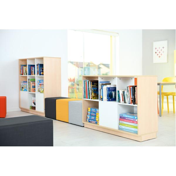 Quadro - Regal Raumteiler M, B 116 cm - Ahorn