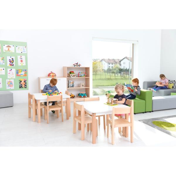 Tischplatte quadratisch, weiss