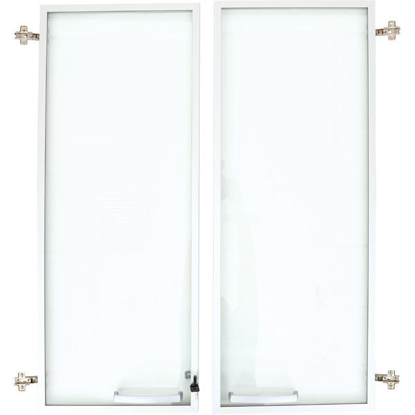 Grande - Glastüren für Schrank L, 90°, abschliessbar