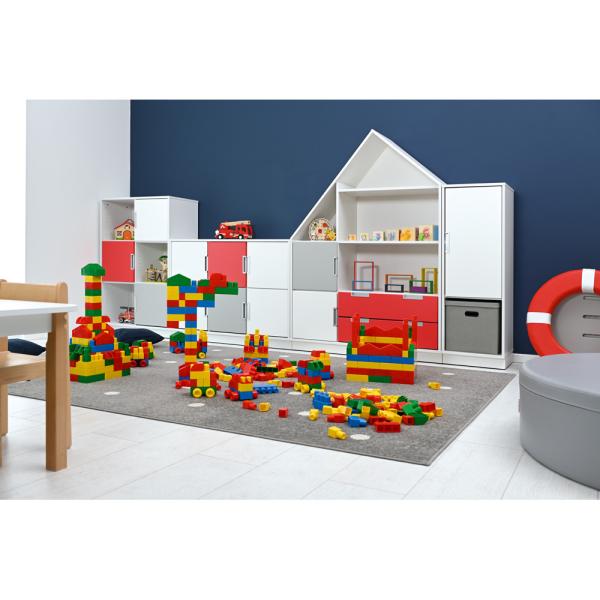 Quadro - Häuschen mit Regal, B 116, weiss