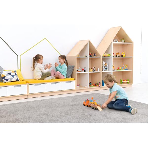 Quadro - Häuschen mit Regalteil, B 79