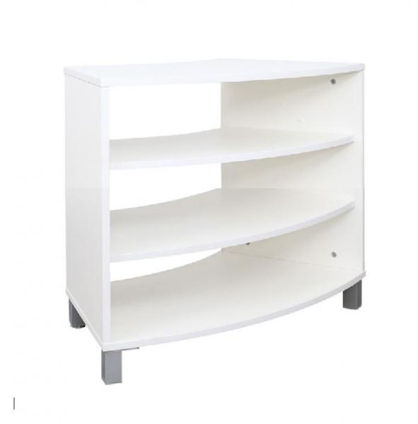 Quadro - Achtelkreis-Schrank Paolo, weiss - auf Beinen