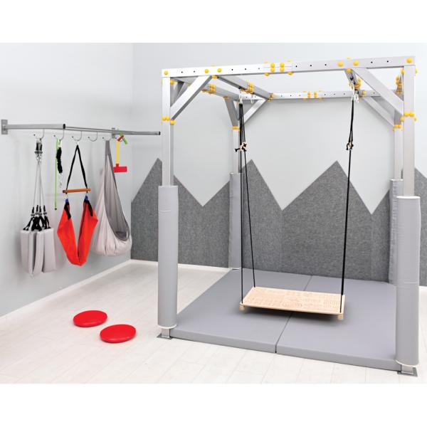 Good Wood Plattformschaukel mit Mustern, natur