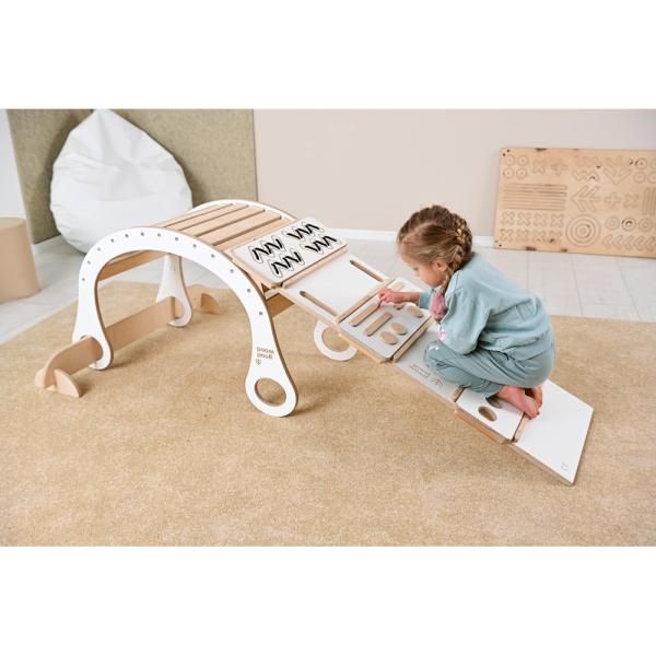 Good Wood Steg mit Sprossen, weiss