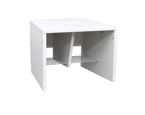 Bank zum Garderobenregal Häuschen 2, Breite: 47,5 cm, Sitzhöhe: 34,5 cm, weiss
