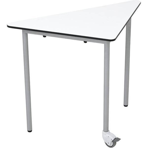 easyMoove Tisch 6 CDF, dreieckig, mobil, Seite 70 cm, Tischhöhe 76 cm