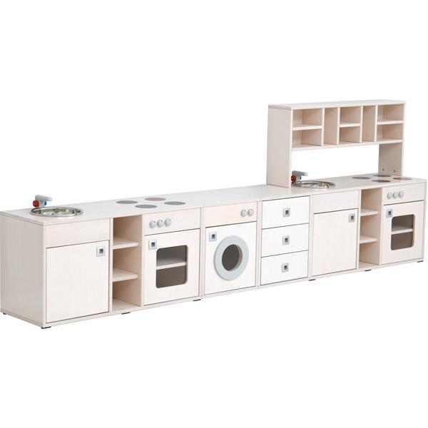 Spielecke Bianca, ohne Sockel - Küchenzeile 1