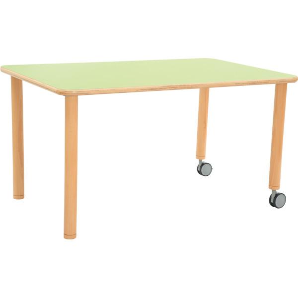 Flexi Tischplatte rechteckig, 120 x 60 cm, grün