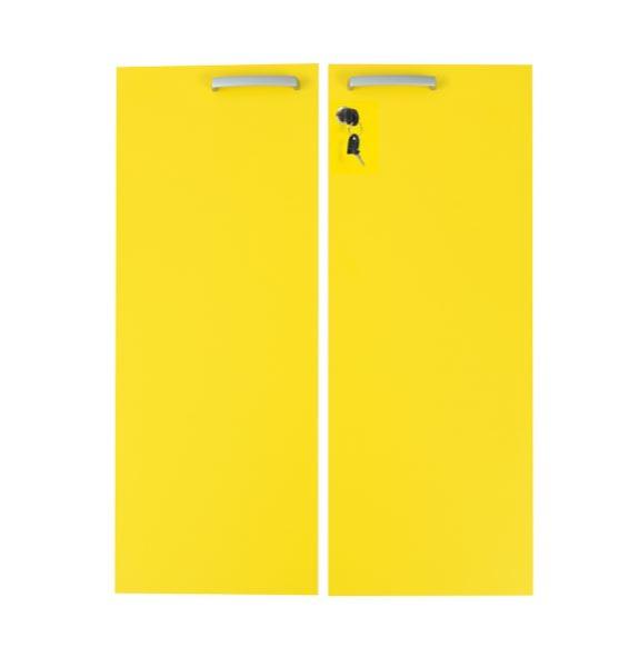 Grande - Türen für Schrank L, 90°, abschliessbar, gelb