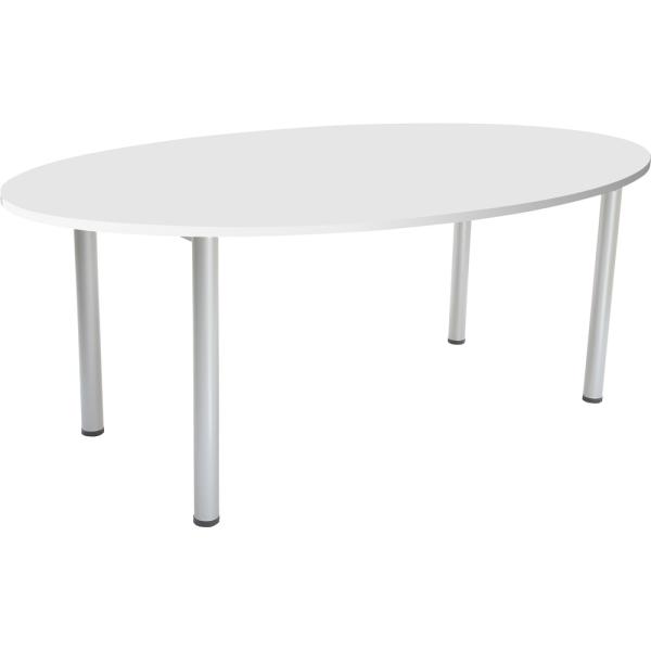 EXPO Konferenztisch, oval 200 - weiss