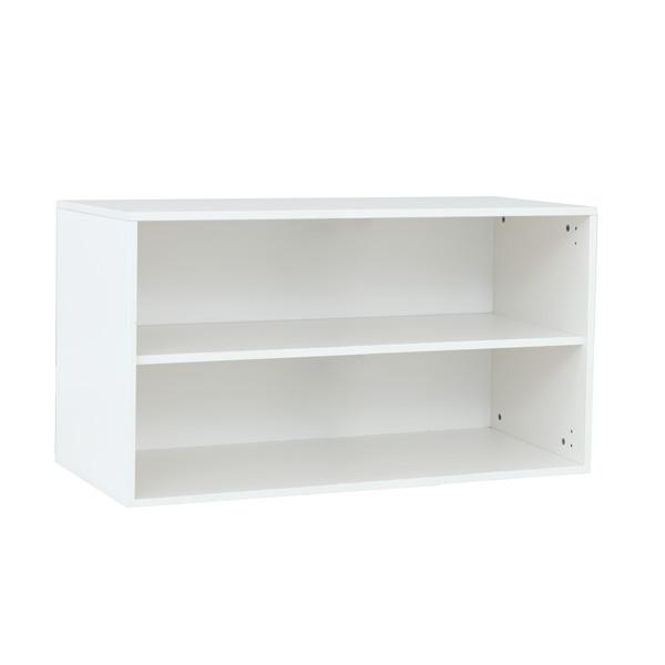 Quadro - Aufsatzregal S+, T 48, B 104, weiss