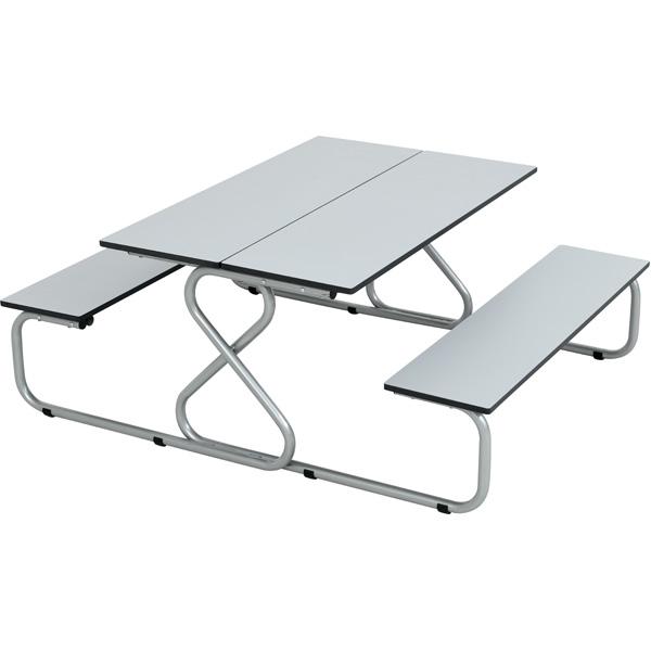 Picknicktisch Capri mit Bänken, TH 59 cm