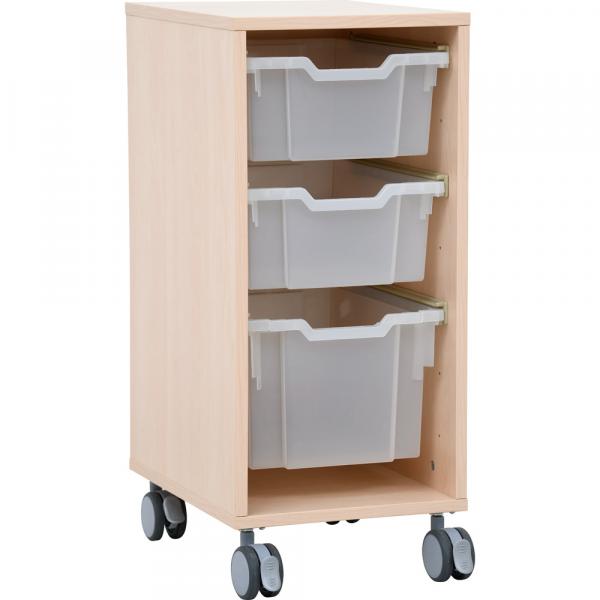 Grande - Regal M für Kunststoffbehälter, B 36 - Ahorn