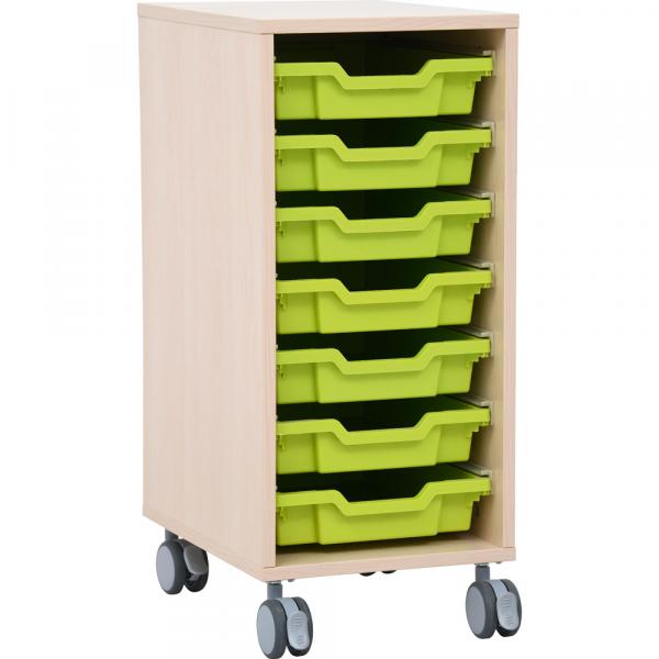 Grande - Regal M für Kunststoffbehälter, B 36 - Ahorn