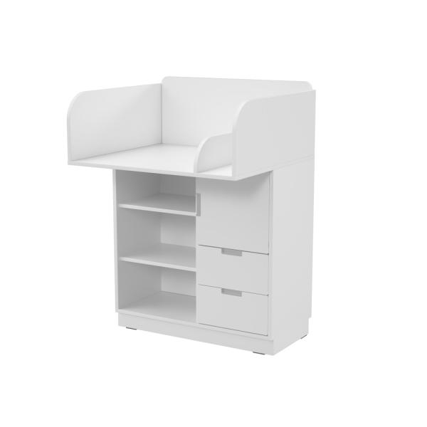 Wickelkommode Quadro, weiss, Fronten weiss