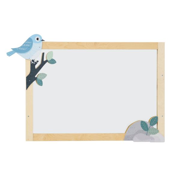 Spiegelschmuck für Laufenspiegel Vogel und Steine