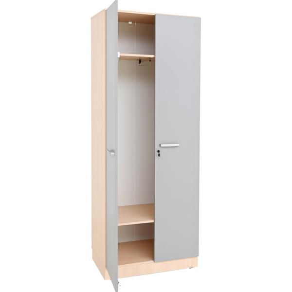 Grande Kleiderschrank, T 48, H 223 - Türen grau