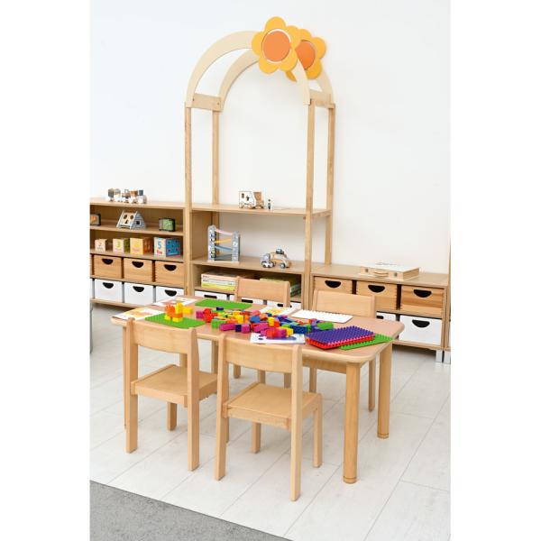 Rechteckiger Flexi Tisch, 120 x 60 cm, hvstb. 40-58 cm