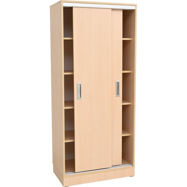 Grande Hochschrank mit Schiebetüren, B 82, T 48, H 187