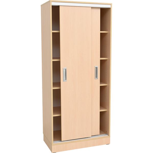 Grande Hochschrank mit Schiebetüren, B 100, T 48, H 187
