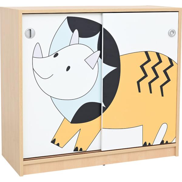 Phantasiewelt Schrank mit Triceratops