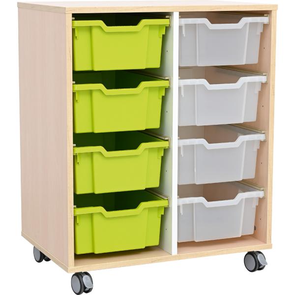 Quadro Regal M auf Rollen, für Kunststoffbehälter, B 70