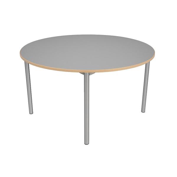 MILA Tisch 6, rund, TH 75 cm - grau