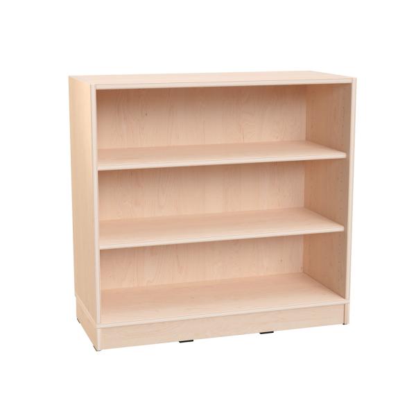 Echtholz Regal M, 2 Einlegeböden, auf Sockel