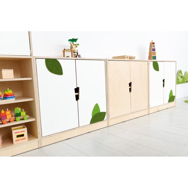 Echtholz Schrank M, 1 Einlegeboden, mit Türen (098512)