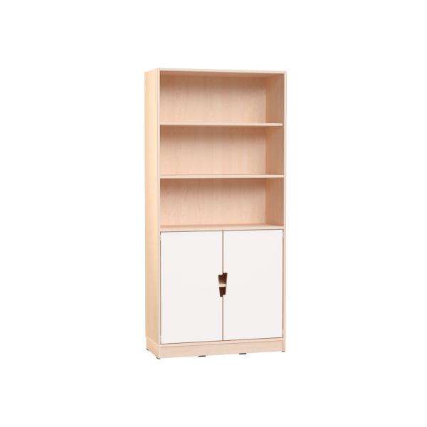 Echtholz Hochschrank H 192 cm, unten Türen M (098530)