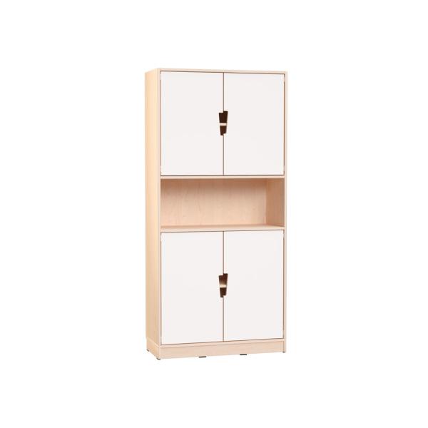 Echtholz Hochschrank H 192 cm, Mittelfach offen (098531)