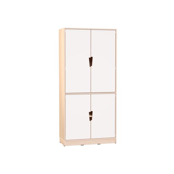 Echtholz Hochschrank H 192 cm, viertürig (098532)