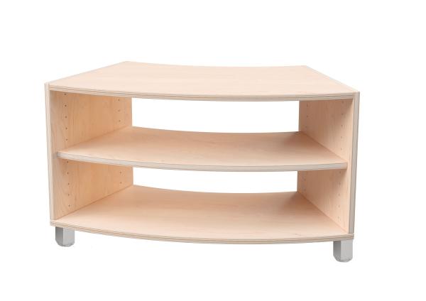 Echtholz Bogenschrank S Paolo, auf Beinen