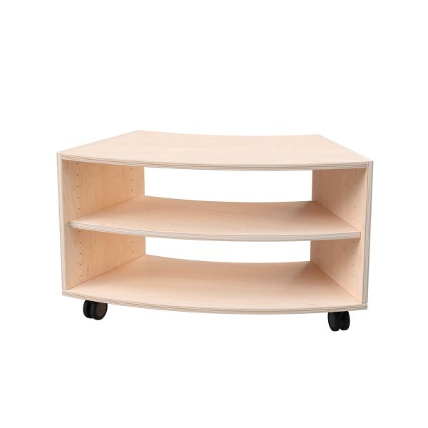 Echtholz Bogenschrank S Paolo, auf Rollen